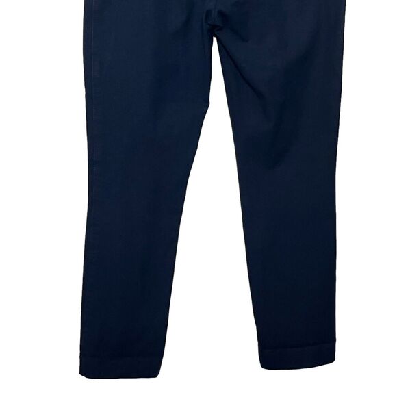 JOSEPH Cropped Trousers Women’s XS FR 34 Navy Gabardine Mid Rise Straight Leg - Picture 7 of 13